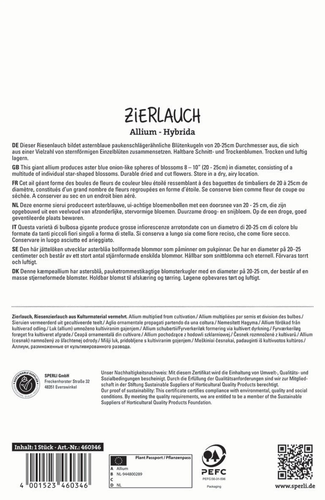 Zierlauch Globemaster (1 Stück) | Zierlauchzwiebeln Von Sperli 4 Zierlauch Globemaster (1 Stück) | Zierlauchzwiebeln Von Sperli – Bild 2