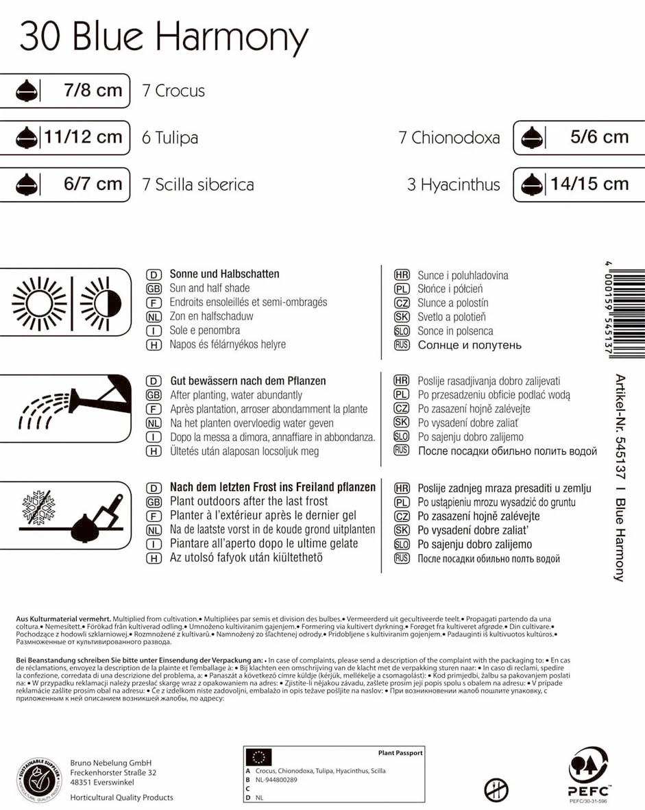 Colour Symphony Blue Harmony (30 Stück) | Blumenzwiebelmischungen Von Kiepenkerl 3 Colour Symphony Blue Harmony (30 Stück) | Blumenzwiebelmischungen Von Kiepenkerl