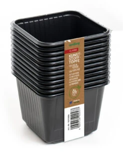 9 X 9 Cm Kunststofftöpfe Quadratisch (12 Stück) | Anzuchttöpfe Von Romberg