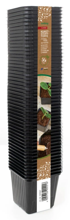 7 X 7 Cm Kunststofftöpfe Quadratisch (50 Stück) | Anzuchttöpfe Von Romberg