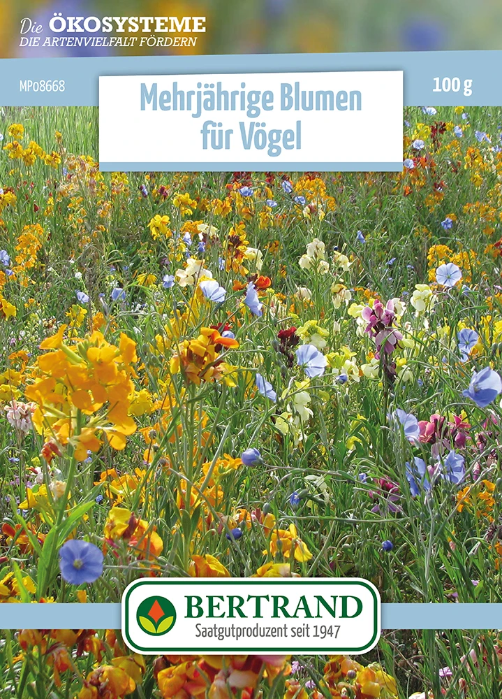Blumenwiese Mehrjährige Blumen Für Vögel (100 G) | Blumensamen Von Bertrand 3 Blumenwiese Mehrjährige Blumen Für Vögel (100 G) | Blumensamen Von Bertrand