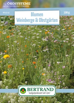 Blumenwiese Blumen Weinberge &amp; Obstgärten (100 G) | Blumensamen Von Bertrand