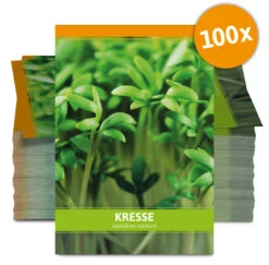 Einfache Kresse Für Werbezwecke (100 Tütchen) | Kressesamen Von FLORTUS -Compo Verkäufe 543602 Einfache Kresse fuer Werbezwecke 100 Tuetchen W5187 100x 0