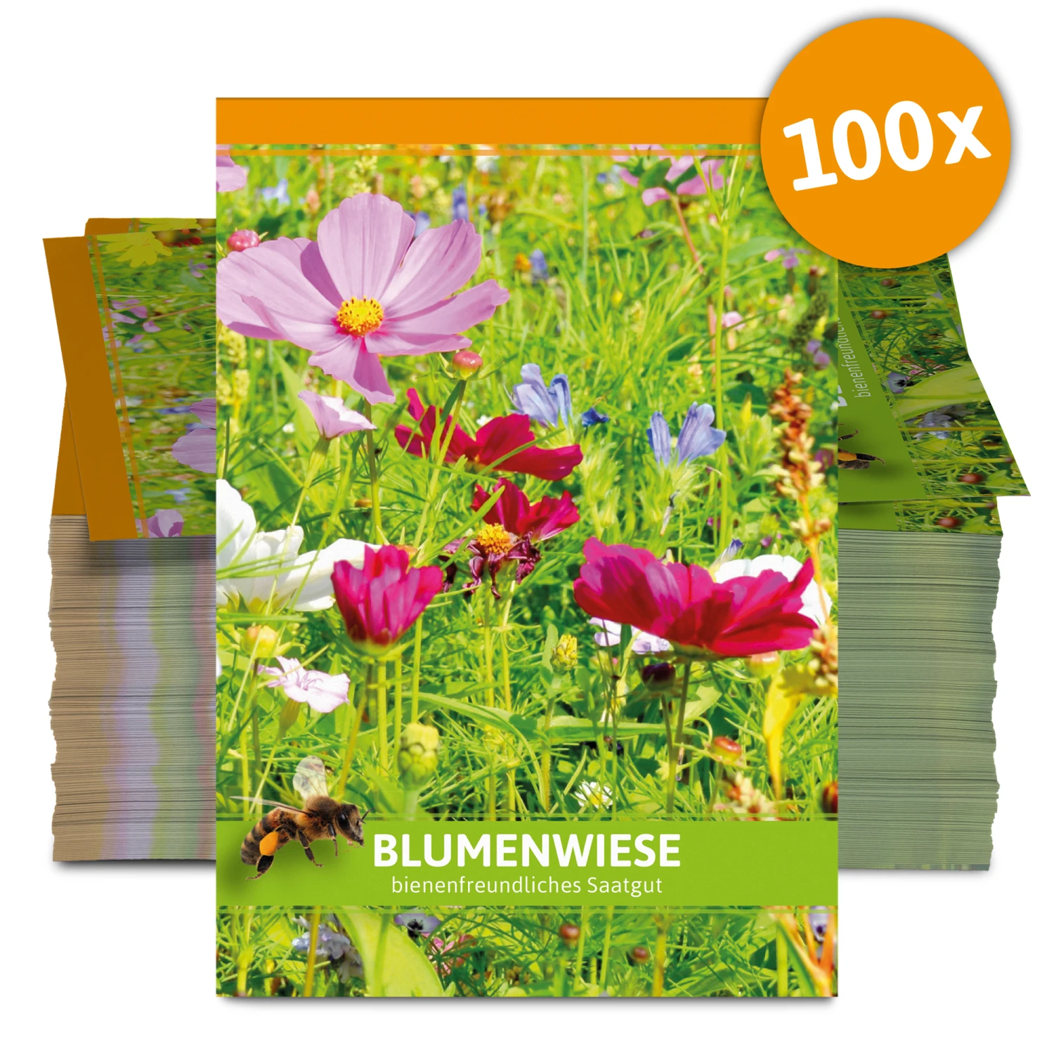 Blumenwiese Für Werbezwecke (100 Tütchen) | Blumensamen Von FLORTUS 5 Blumenwiese Für Werbezwecke (100 Tütchen) | Blumensamen Von FLORTUS – Bild 3