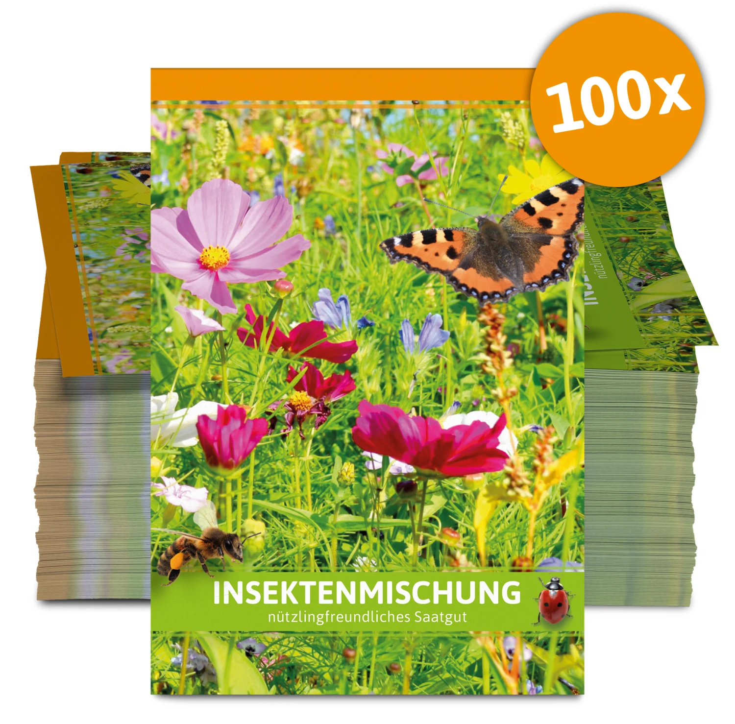 Insektenmischung Für Werbezwecke (100 Tütchen) | Blumensamen Von FLORTUS 3 Insektenmischung Für Werbezwecke (100 Tütchen) | Blumensamen Von FLORTUS