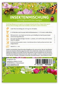 Insektenmischung Für Werbezwecke (100 Tütchen) | Blumensamen Von FLORTUS 9 Insektenmischung Für Werbezwecke (100 Tütchen) | Blumensamen Von FLORTUS -Compo Verkäufe 543610 Insektenmischung fuer Werbezwecke 100 Tuetchen W5191 100x 3