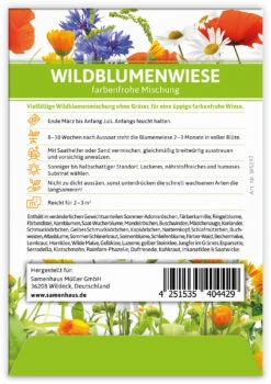 Wildblumenwiese Für Werbezwecke (100 Tütchen) | Wildblumensamen Von FLORTUS 9 Wildblumenwiese Für Werbezwecke (100 Tütchen) | Wildblumensamen Von FLORTUS -Compo Verkäufe 543622 Wildblumenwiese fuer Werbezwecke 100 Tuetchen W5197 100x 2