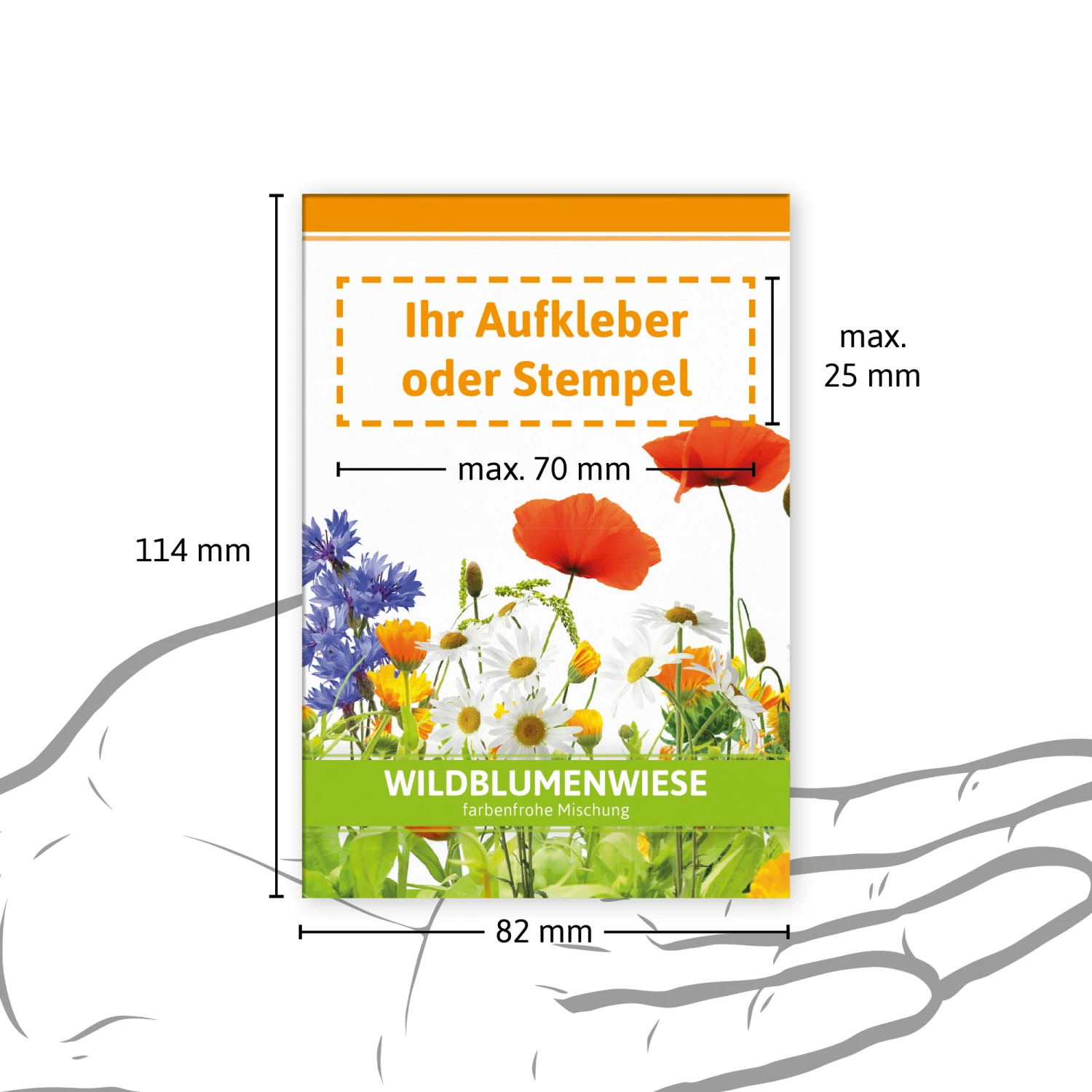 Wildblumenwiese Für Werbezwecke (100 Tütchen) | Wildblumensamen Von FLORTUS 4 Wildblumenwiese Für Werbezwecke (100 Tütchen) | Wildblumensamen Von FLORTUS – Bild 2