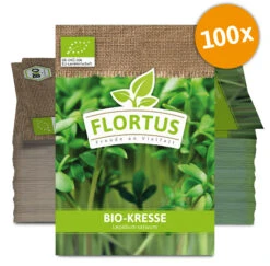 Kresse (100 Tütchen) | BIO Kressesamen Von FLORTUS -Compo Verkäufe 543939 Bio Kresse 100 Tuetchen 3