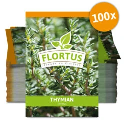 Thymian (100 Tütchen) | Thymiansamen Von FLORTUS -Compo Verkäufe 543961 Thymian 100 Tuetchen 2
