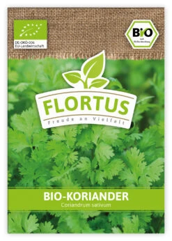 Koriander (100 Tütchen) | BIO Koriandersamen Von FLORTUS