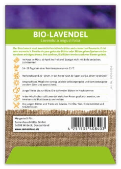Lavendel (100 Tütchen) | BIO Lavendelsamen Von FLORTUS 9 Lavendel (100 Tütchen) | BIO Lavendelsamen Von FLORTUS -Compo Verkäufe 543988 Bio Lavendel 100 Tuetchen 2