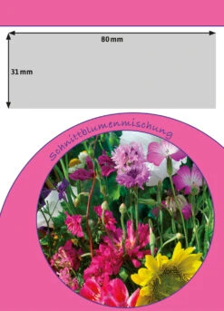 Schnittblumenmischung Für Werbezwecke (100 Tütchen) | Schnittblumensamen Von FLORTUS