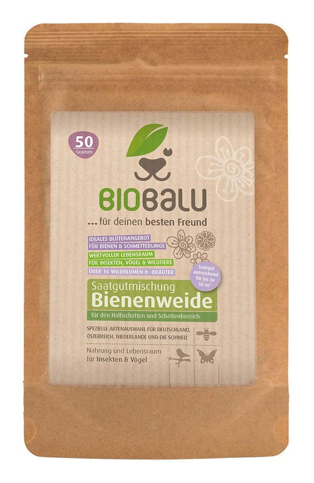 Bienenweide Halbschatten- Und Schattenbereich (50 G) | Bienenwiese Von Biobalu 3 Bienenweide Halbschatten- Und Schattenbereich (50 G) | Bienenwiese Von Biobalu