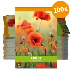 Mohn Für Werbezwecke (100 Tütchen) | Mohnsamen Von FLORTUS -Compo Verkäufe 546524 Mohn fuer Werbezwecke 100 Tuetchen