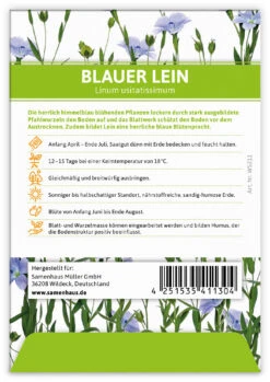 Blauer Lein Für Werbezwecke (100 Tütchen) | Leinsamen Von FLORTUS 9 Blauer Lein Für Werbezwecke (100 Tütchen) | Leinsamen Von FLORTUS -Compo Verkäufe 546532 Blauer Lein fuer Werbezwecke 100 Tuetchen W5211 100x 2