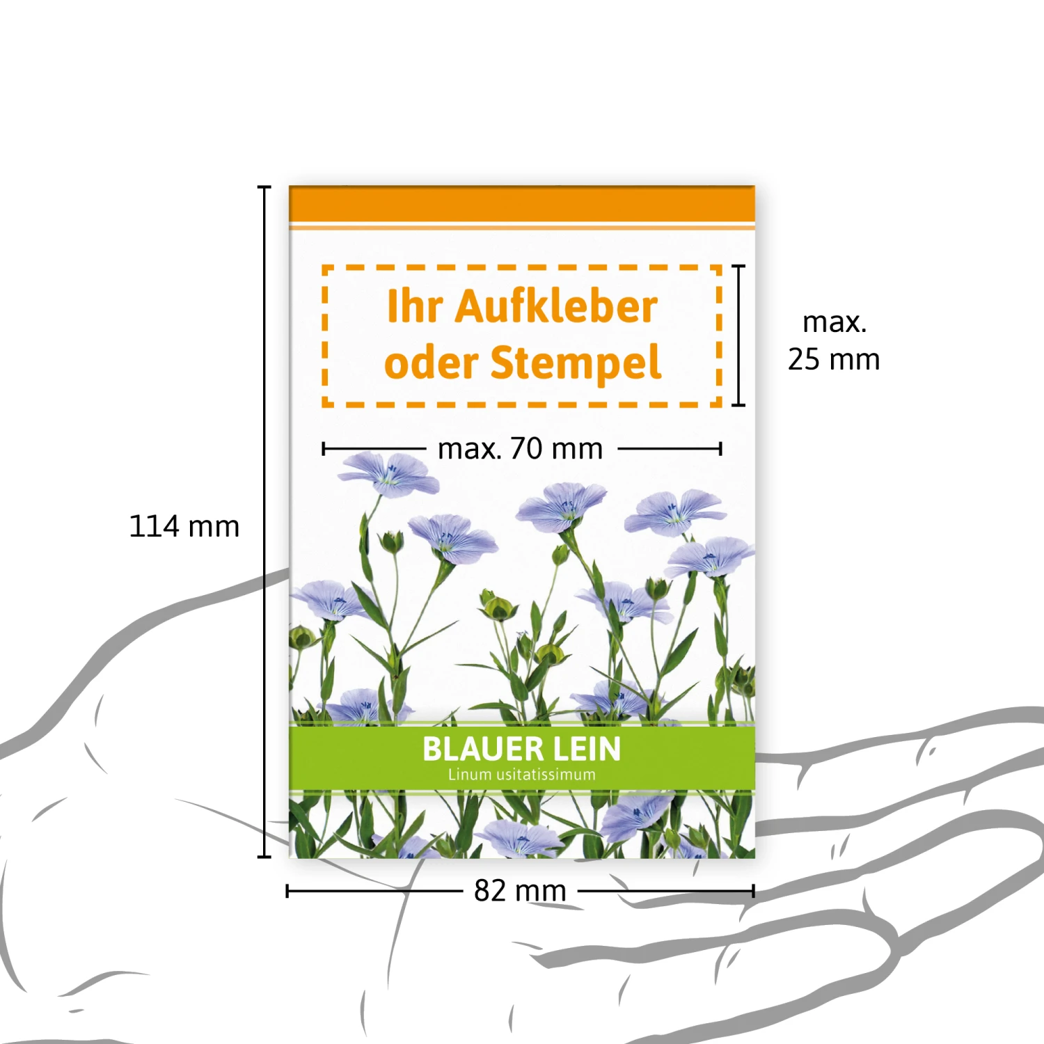 Blauer Lein Für Werbezwecke (100 Tütchen) | Leinsamen Von FLORTUS 4 Blauer Lein Für Werbezwecke (100 Tütchen) | Leinsamen Von FLORTUS – Bild 2