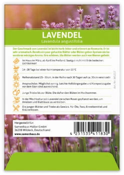 Lavendel Für Werbezwecke (100 Tütchen) | Lavendelsamen Von FLORTUS -Compo Verkäufe 546542 Lavendel fuer Werbezwecke 100 Tuetchen 2