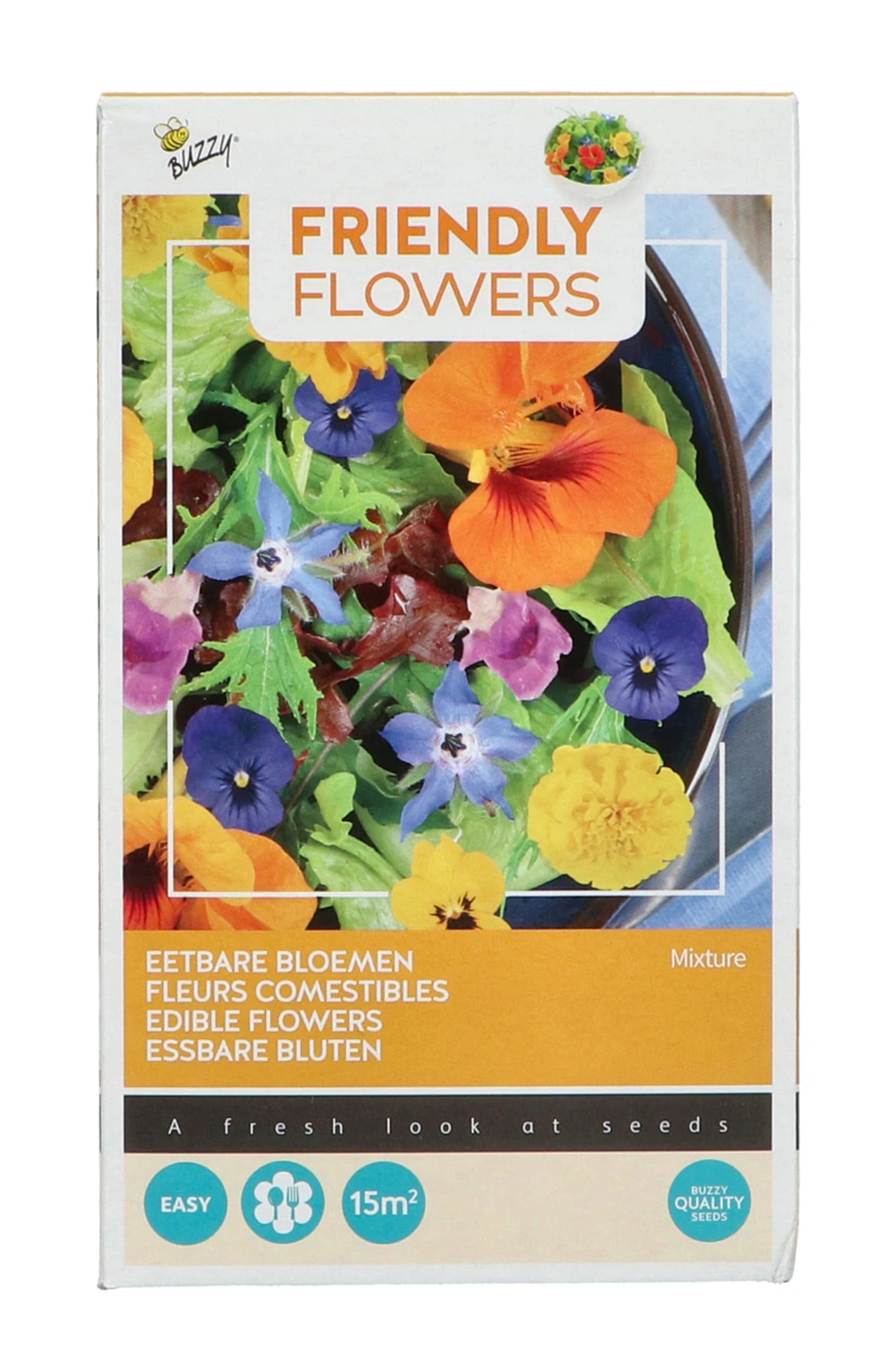 Essbare Blumen Mischung (15 M²) | Blumenwiese Von Buzzy Seeds 3 Essbare Blumen Mischung (15 M²) | Blumenwiese Von Buzzy Seeds
