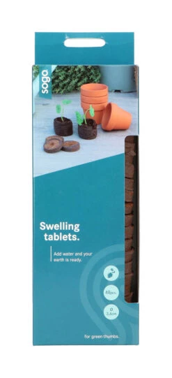 36 Mm Kokos-Quelltabletten (48 Stück) | Kokos-Quelltabletten Von Sogo -Compo Verkäufe 548531 36 mm Kokos Quelltabletten 48 Stueck 887385 sg 0