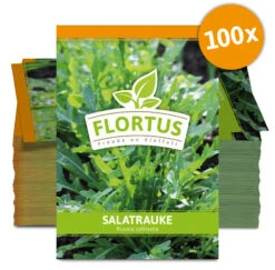 Salatrauke (100 Tütchen) | Salatraukesamen Von FLORTUS -Compo Verkäufe 549271 Salatrauke 100 Tuetchen 2000 0451 100x 0