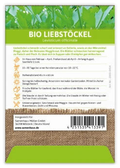 Liebstöckel (100 Tütchen) | BIO Liebstöckelsamen Von FLORTUS