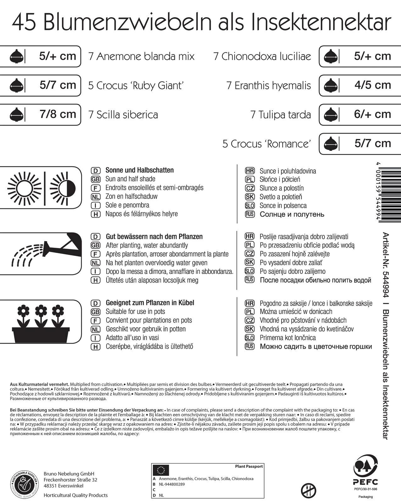 Colour Symphony Bienenparadies (45 Stück) | Blumenzwiebelmischungen Von Kiepenkerl 4 Colour Symphony Bienenparadies (45 Stück) | Blumenzwiebelmischungen Von Kiepenkerl – Bild 2