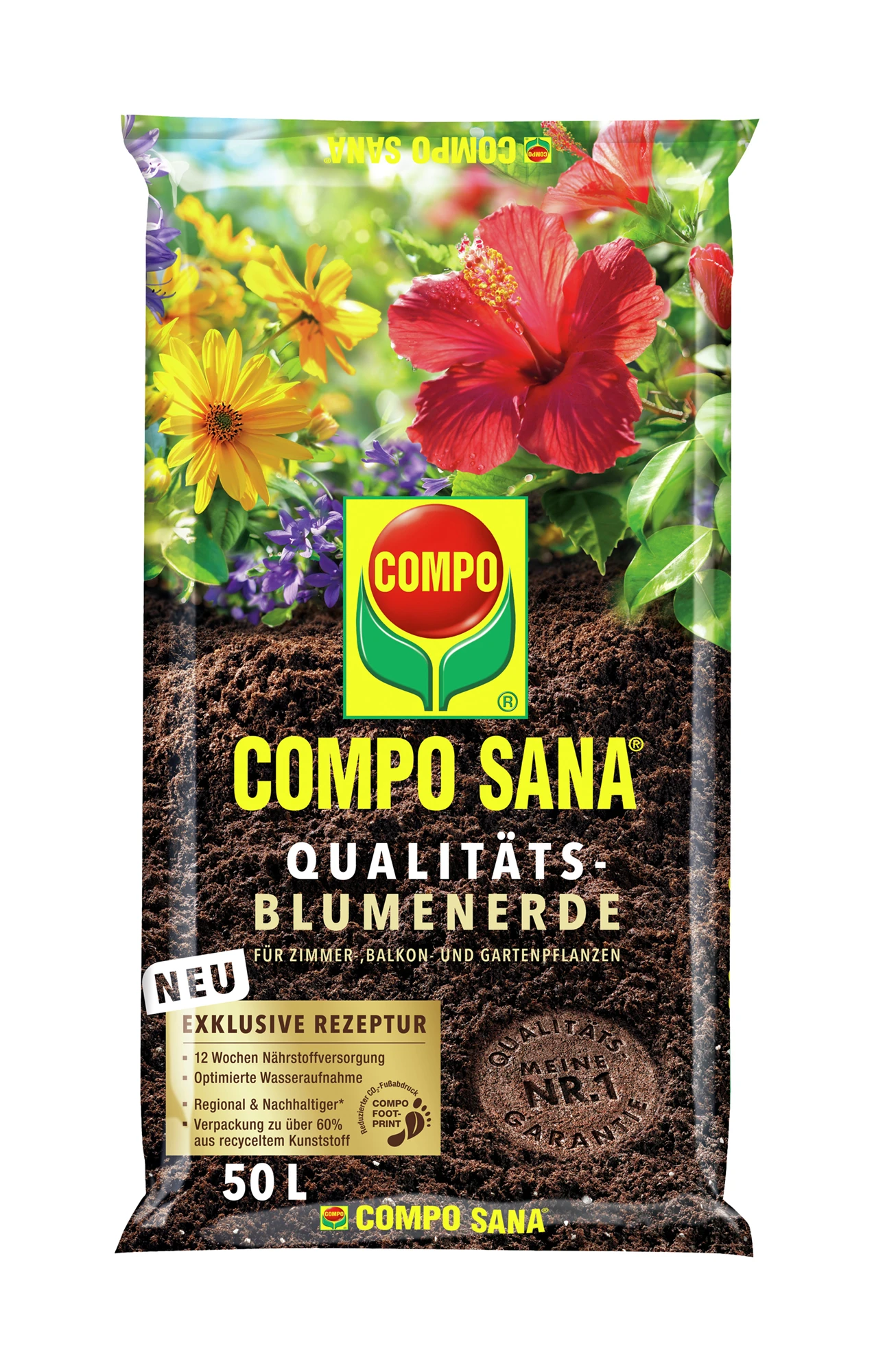Qualitäts-Blumenerde (50 L) | Erden Von COMPO 3 Qualitäts-Blumenerde (50 L) | Erden Von COMPO