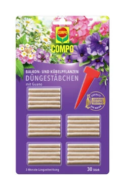 Balkon- Und Kübelpflanzen Düngestäbchen Mit Guano (30 Stück) | Dünger Von COMPO
