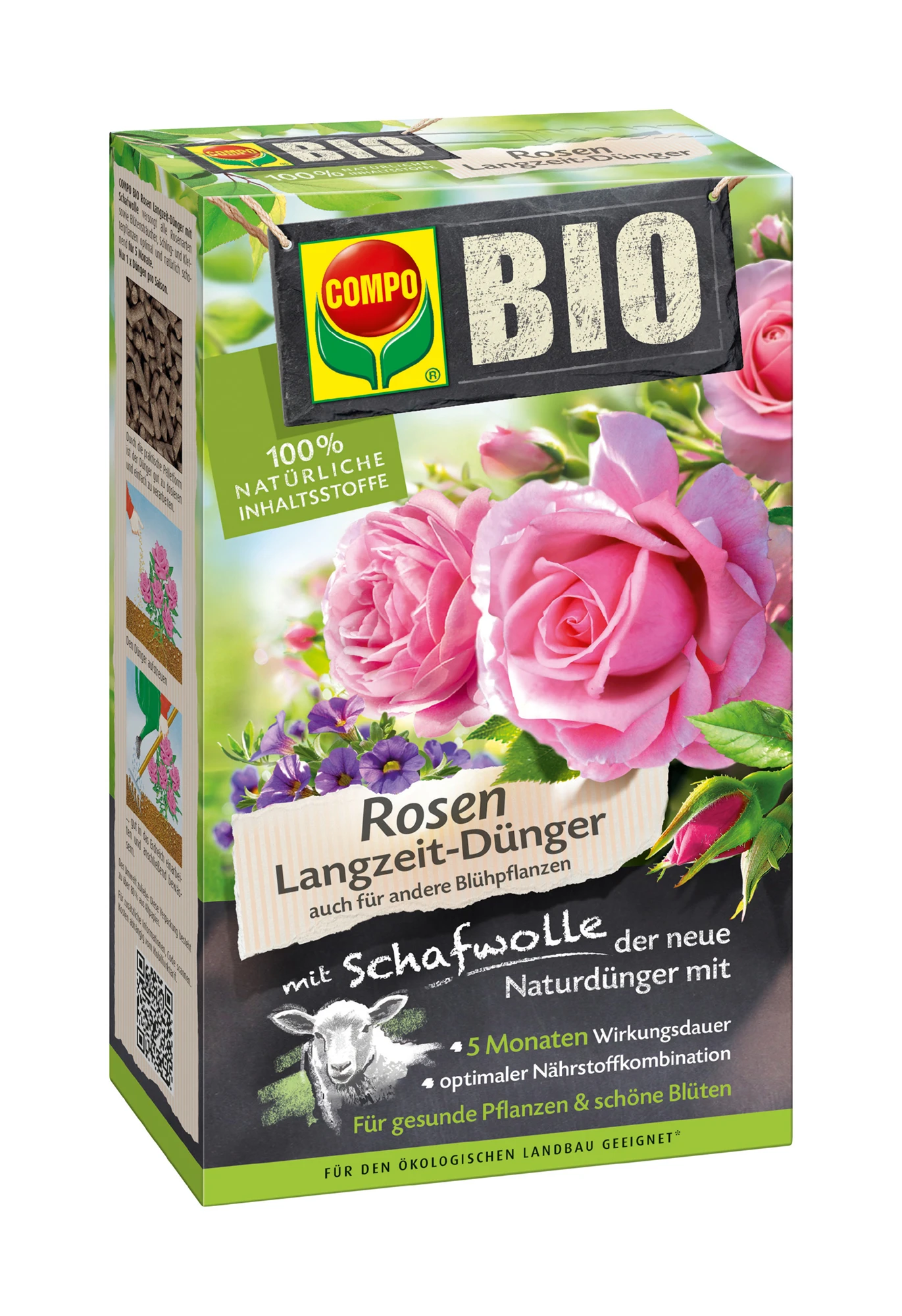 Rosen Langzeit-Dünger Mit Schafwolle (2 Kg) | BIO Dünger Von COMPO 3 Rosen Langzeit-Dünger Mit Schafwolle (2 Kg) | BIO Dünger Von COMPO