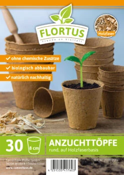 8 Cm Anzuchttopf Rund Auf Holzfaser Basis | Anzuchttöpfe Von FLORTUS -Compo Verkäufe 552303 8 cm Anzuchttopf rund auf Holzfaser Basis 30 Stueck 2000 0595 1