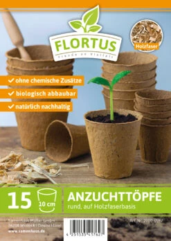 10 Cm Anzuchttopf Rund Auf Holzfaser Basis | Anzuchttöpfe Von FLORTUS -Compo Verkäufe 552305 10 cm Anzuchttopf rund auf Holzfaser Basis 15 Stueck 2000 0597 1