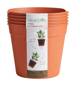 Anzuchttopf Easy Release Groß (5 Stück) | Jungpflanzentöpfe Von Clever Pots -Compo Verkäufe 553516 Blumentopf Easy Release gross 5 Stueck 503879 kp 0