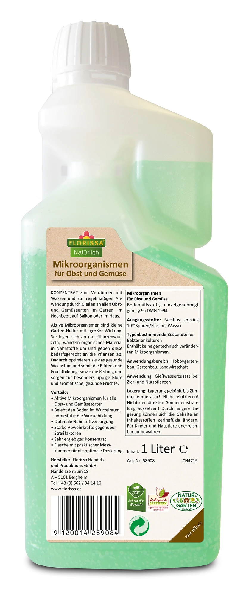 Mikroorganismen Für Obst Und Gemüse (1 L) | Stärkungsmittel Von Florissa 4 Mikroorganismen Für Obst Und Gemüse (1 L) | Stärkungsmittel Von Florissa – Bild 2
