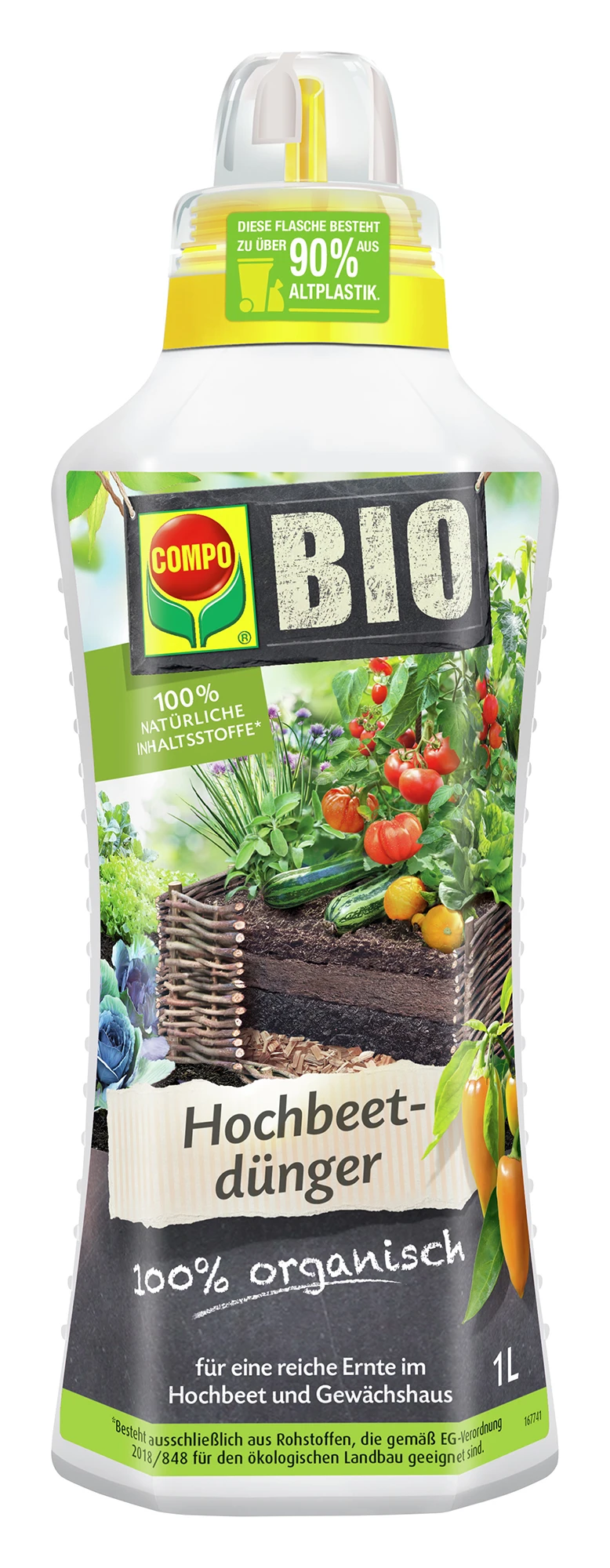 Hochbeetdünger (1 L) | BIO Flüssigdünger Von COMPO 3 Hochbeetdünger (1 L) | BIO Flüssigdünger Von COMPO