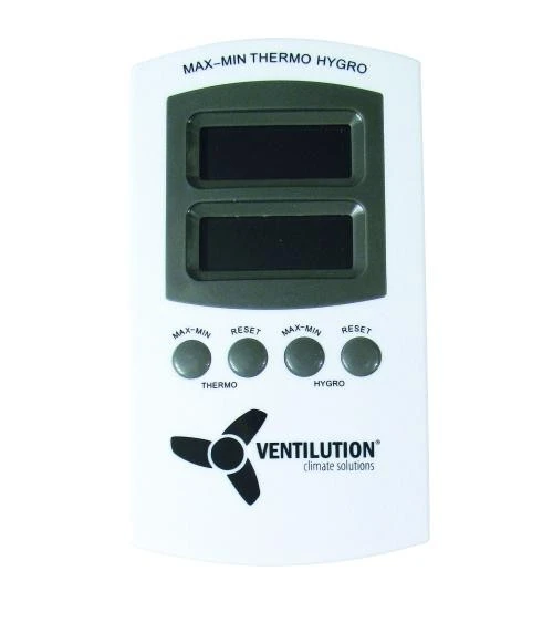 Ventilution Digitales Hygro-/Thermometer Mit Speicherfunktion, 1 Messpunkt 3 Ventilution Digitales Hygro-/Thermometer Mit Speicherfunktion, 1 Messpunkt