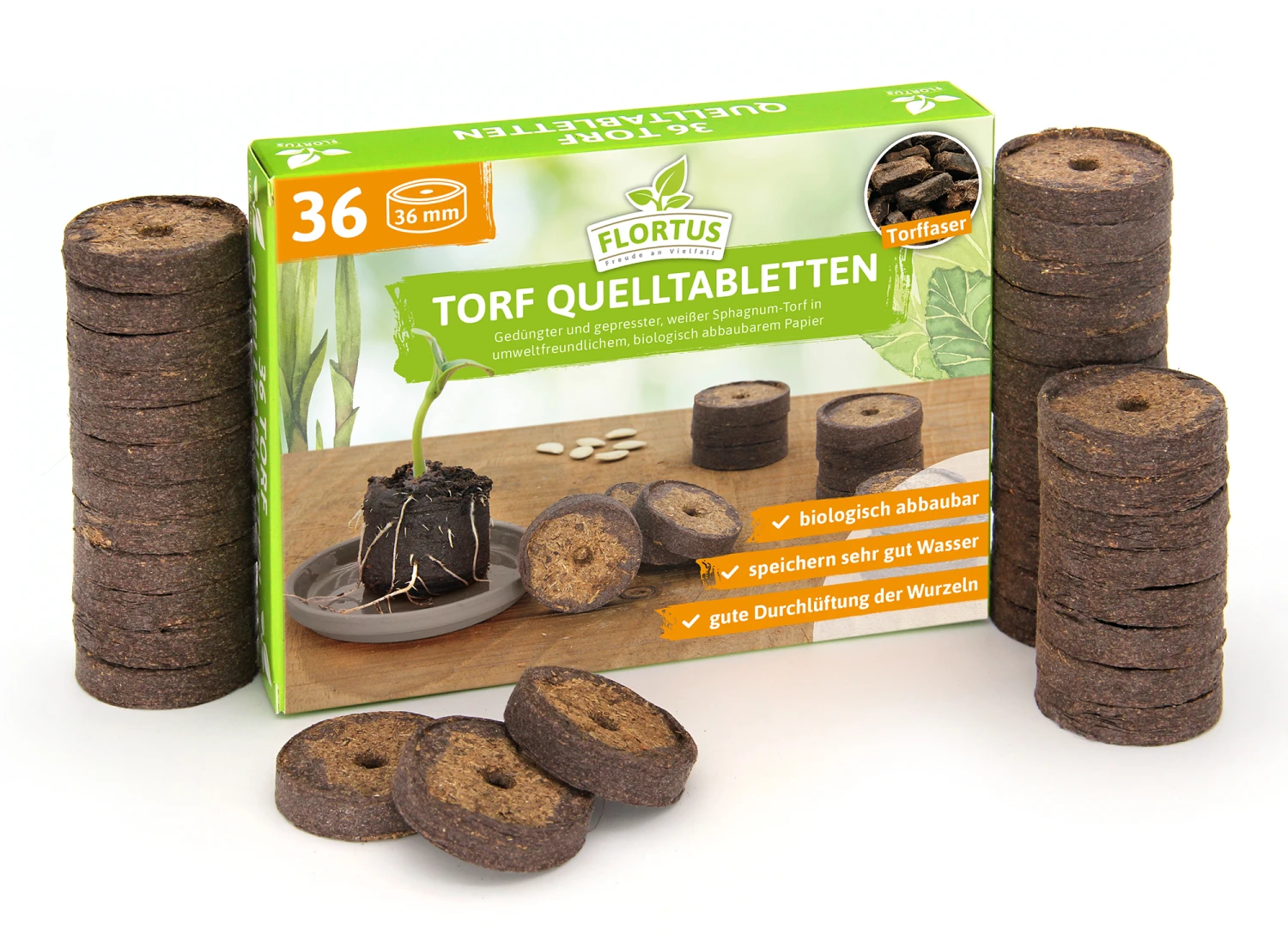36 Mm Torf Quelltabletten | Torf Quelltabletten Von FLORTUS 3 36 Mm Torf Quelltabletten | Torf Quelltabletten Von FLORTUS