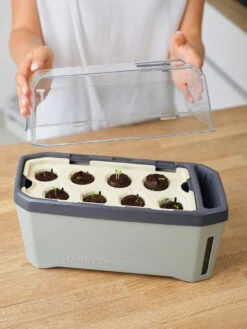 HARRY HERBS Kräutertopf Hellgrau | Kräutertöpfe Von Gusta Garden -Compo Verkäufe 560334 HARRY HERBS hellgrau 100B10 gg 5